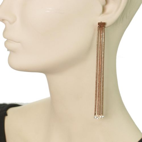 earrings 6412 Brown-Gold