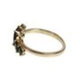 anello Zirconiumm 1 micron oro placcato, 8499 nero