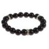 Bracelet extensible à perles de verre MARTA Noir - 9029-25700