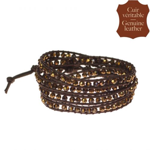 5862 bracelet Brown (Golden) - 9423-26610