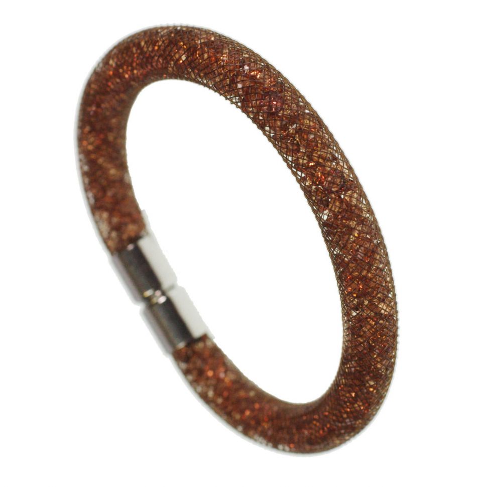 Bracelet glittering rhinestone crystal, 9389 Golden Brown - 9445-26910