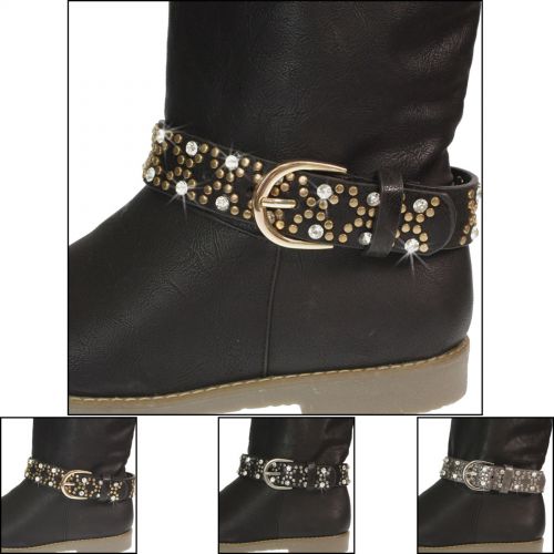 1 x Jewel boots BR42-12, 10 rows de strass Black