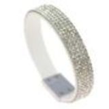 Bracelet Strass cristal 5 rangs MAELIS Blanc - 7001-28036