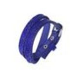 Rhinestones wrap bracelet Cosima Blue cyan - 9605-28221