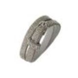 Rhinestones wrap bracelet Cosima Silver (White) - 9605-28228