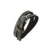 Bracelet strass Wrap Cosima 7928 Noir (Gris mirroir) - 9605-28232