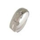 Rhinestones wrap bracelet Cosima White - 9605-28234