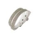 Rhinestones wrap bracelet Cosima White - 9605-28235