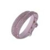 Rhinestones wrap bracelet Cosima Mauve - 9605-28244