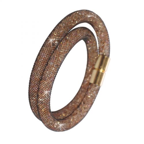 Crystal Wrap Bracelet golden Shaphia 9389 Black (Beige) - 9397-28681