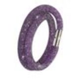 Bracelet Wrap Cristal Shaphia Argenté, 9389 Noir (violet) - 9408-28689