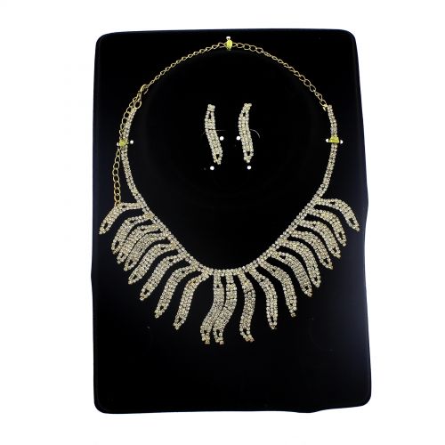 Parrure Necklace and Earrings Aalyah Golden - 9747-29313