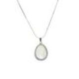 Fashion necklace crystal NOELLA Silver (White) - 9800-29591