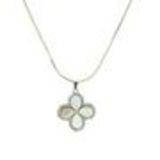 Fashion necklace crystal DANAE Golden (White) - 9801-29597