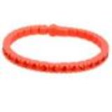 Bracelet silicone strass, 4257 Noir Orange - 4258-29812