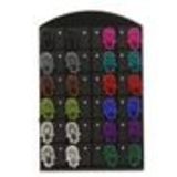 12 x paires de boucle d'oreilles sur présentoir, Main de Fatma, B01-14 Mixed colors - 1508-30601