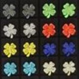 12 x paires de boucle d'oreilles sur présentoir fleurs Couleurs mélangées - 3893-30609