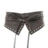 LEHNA Large leatherette belt Dark grey - 9248-30868