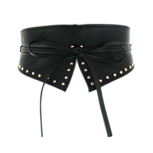 LEHNA Large leatherette belt Black - 9248-30875