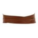 LEHNA Large leatherette belt Camel - 9248-30877
