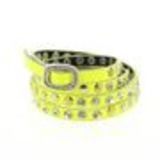 Studded rhinestone wrap bracelet Yomma Yellow - 9838-30930