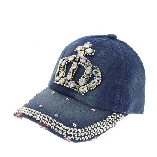 GEORGIA Crown cap hat Denim blue - 8115-31496