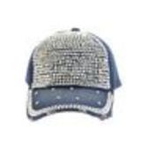 STELLIE denim strass cap hat Denim blue - 7019-31512