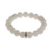 Bracelet extensible à perles de verre MARTA Gris clair - 9029-31720