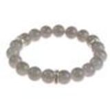Bracelet extensible à perles de verre MARTA Gris foncé - 9029-31723