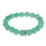 Bracelet extensible à perles de verre MARTA Vert Opaline - 9029-31724