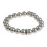 Bracelet extensible à perles de verre MARTA Argenté - 9029-31725