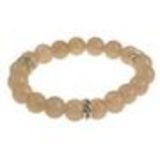 Bracelet extensible à perles de verre MARTA Taupe - 9029-31726