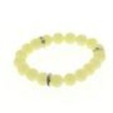 Bracelet extensible à perles de verre MARTA Ecru - 9029-31730