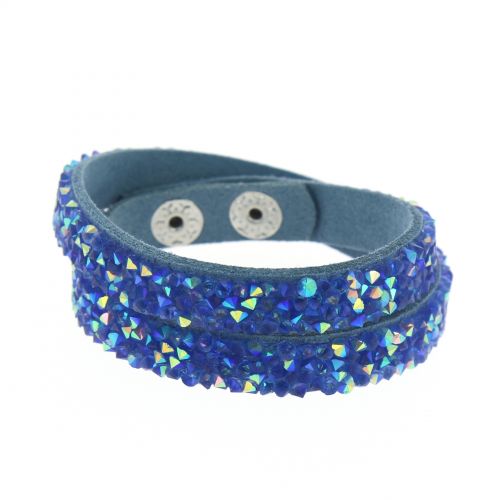 Bracelet Wrap Strass Meline Bleu (Bleu AB) - 7652-31880