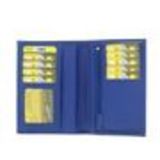 RODNEY leather wallet Blue cyan - 9906-32047