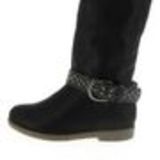 Paire de bijoux de bottes, oeillets et clous, DH010 Noir-Or Black (Black) - 9917-32250