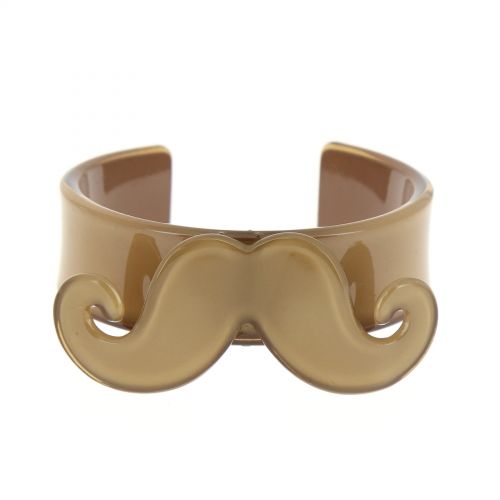 Bracelet moustache en acrylique, 2095 sarcelles Taupe - 3311-32267