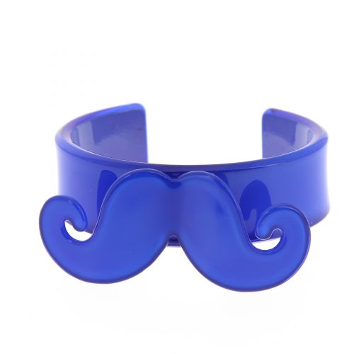 Bracelet moustache en acrylique 2095