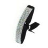 Bracelet strass élastique, 6676 Noir (Blanc AB) - 6676-32286
