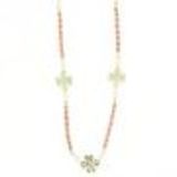 100 cm Long necklace JANICE Coral - 9713-32336