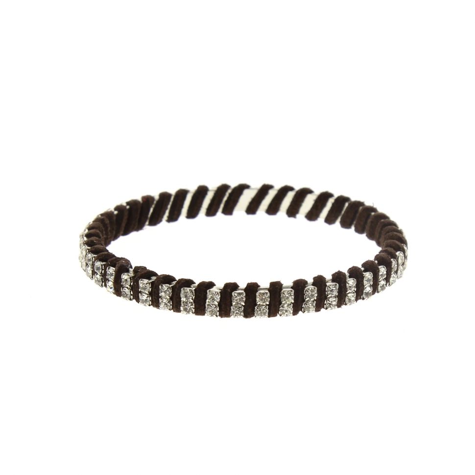 Bracelet bangle à strass Marron - 2215-32964