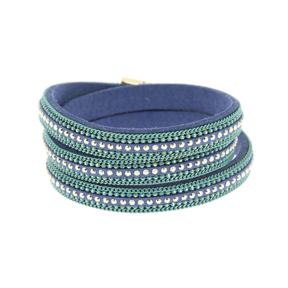 Chains wrap bracelet AMAPOLA Blue - 9956-32996