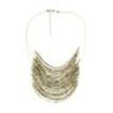 Pearls necklace ENORA Golden (White) - 10068-34618