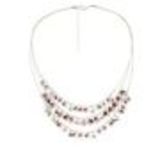 LEINA Rhinestone necklace Purple - 10103-34950