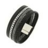 Cuff bracelet ANNYVONNE Black - 10119-35234