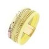 Cuff bracelet ANNYVONNE Yellow - 10119-35238