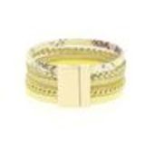 Cuff bracelet ANNYVONNE Yellow - 10119-35247
