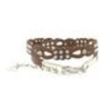 L3147 chains and rhinestoine belt Brown - 1047-35919