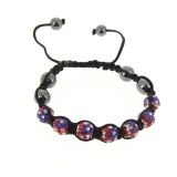 Shamballa Bracelet 7 beads, American Flag, LEXY