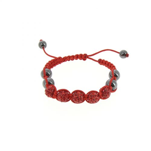 Bracelet Shamballa 5, AOH-32 multicouleur Rouge - 3192-36165